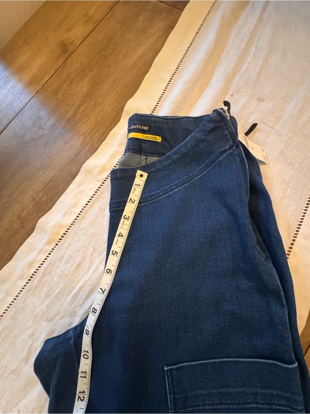 Maeve The Adaptive Seated Colette Denim Cropped Wide-Leg in Medium Blue Size 30 - Picture 10 of 15